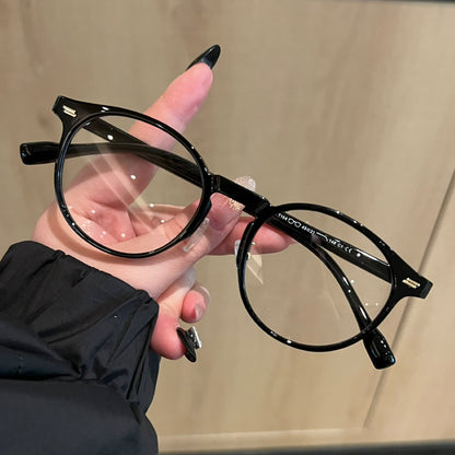 
Monturas de gafas de ojo de gato redondeadas con esquinas exteriores elevadas, marrón té caramelo, negro o carey - Imagen 3