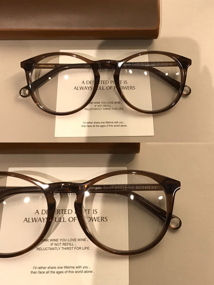 
Monturas de gafas cuadradas redondeadas con varillas decorativas, cuatro colores de montura - Imagen 4