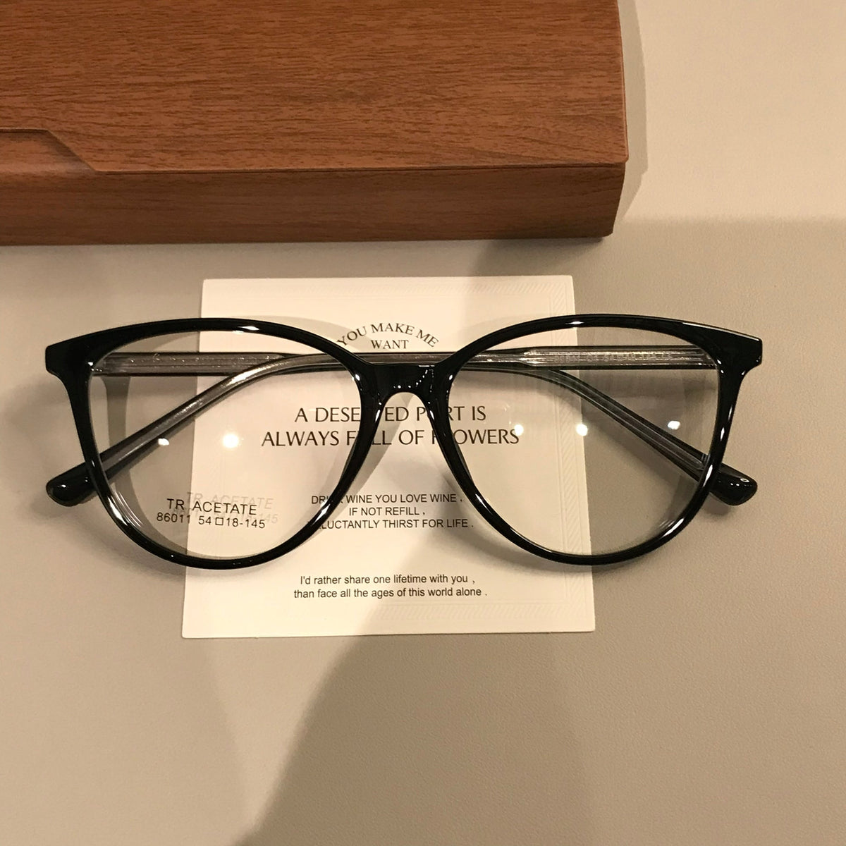 
Gafas de montura ojo de gato con esquinas elevadas, color ámbar marrón o negro - Imagen 7