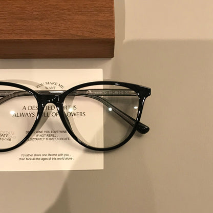 
Gafas de montura ojo de gato con esquinas elevadas, color ámbar marrón o negro - Imagen 8