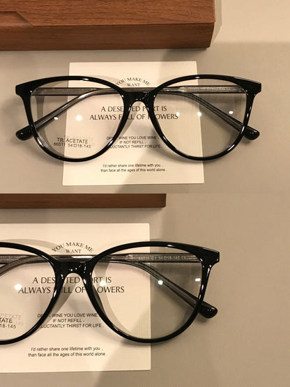 
Gafas de montura ojo de gato con esquinas elevadas, color ámbar marrón o negro - Imagen 10