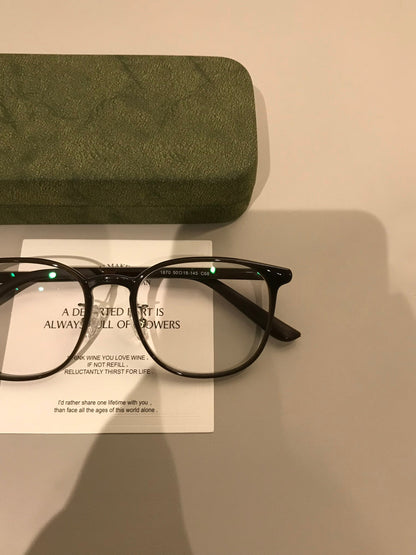
Monturas de gafas redondas y compactas con detalles en las esquinas, negro, marrón café o carey - Imagen 8