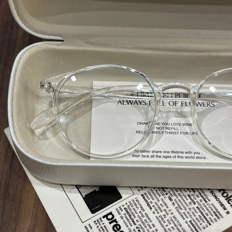 
Monturas de gafas cuadradas redondeadas con varillas finas, color marrón té, negro o transparente