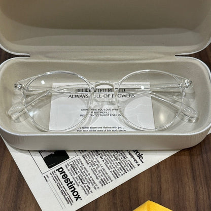 
Monturas de gafas cuadradas redondeadas con varillas finas, color marrón té, negro o transparente - Imagen 6