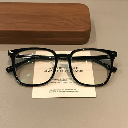 
Monturas de gafas geométricas cuadradas con esquinas angulares, acabados en negro o carey mate - Imagen 6