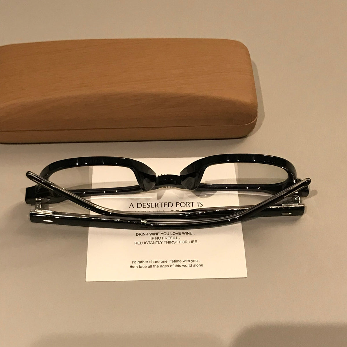 
Montura de gafas rectangular de  borde grueso para hombre, negra - Imagen 7