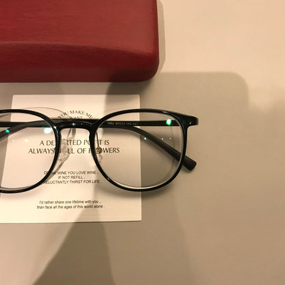 
Monturas de gafas cuadradas con bordes finos y puente curvo, negras - Imagen 5