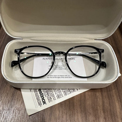 
Montura de gafas redondas clásicas con puente estilo cerradura, cinco colores de montura