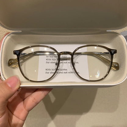 
Montura de gafas redondas clásicas con puente estilo cerradura, cinco colores de montura - Imagen 3