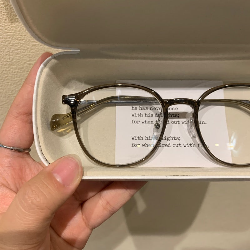 
Montura de gafas redondas clásicas con puente estilo cerradura, cinco colores de montura - Imagen 4