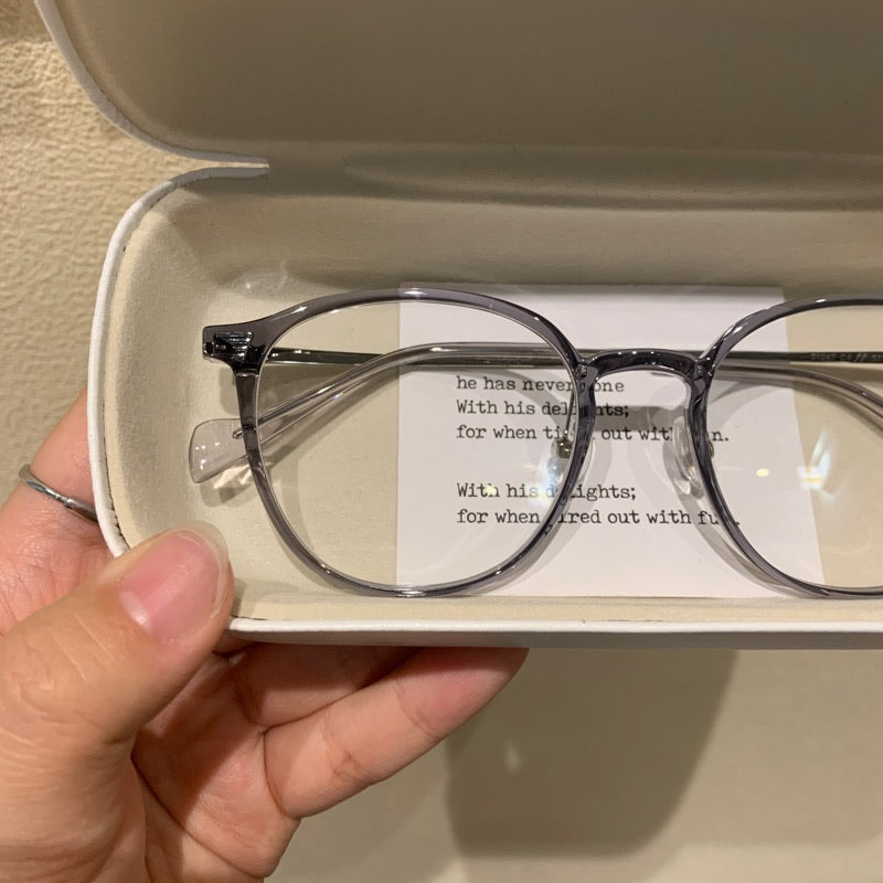 
Montura de gafas redondas clásicas con puente estilo cerradura, cinco colores de montura - Imagen 8