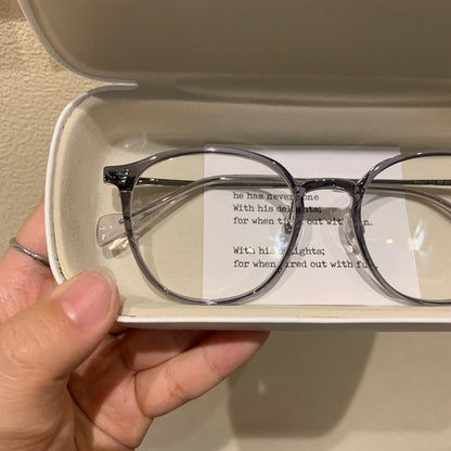
Montura de gafas redondas clásicas con puente estilo cerradura, cinco colores de montura - Imagen 8
