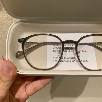 
Montura de gafas redondas clásicas con puente estilo cerradura, cinco colores de montura - Imagen 10