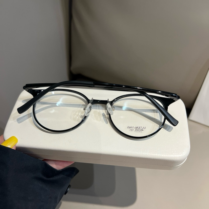 
Monturas de gafas redondas compactas con bordes finos, marrón castaño o negro - Imagen 6