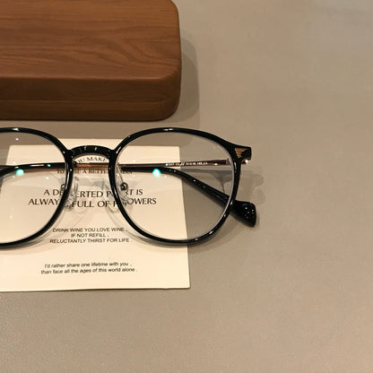 
Monturas de gafas TR90 con frente redondeado, negro, gris, marrón latte o negro/plata - Imagen 5