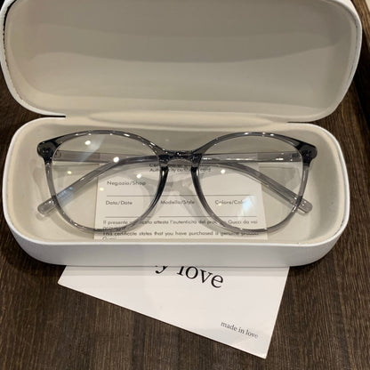 
Monturas de gafas cuadradas redondeadas con varillas delgadas y detalles en las esquinas, cinco colores - Imagen 7