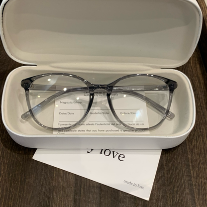 
Monturas de gafas cuadradas redondeadas con varillas delgadas y detalles en las esquinas, cinco colores - Imagen 11