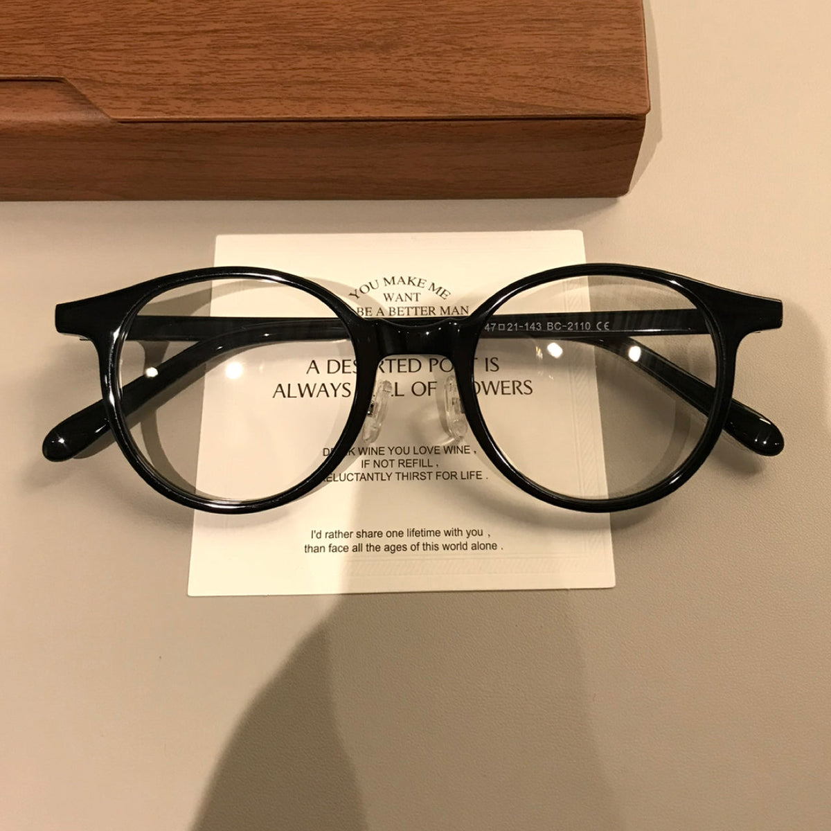 
Monturas de gafas redondas compactas estilo Boston, carey, negro  o marrón té transparente