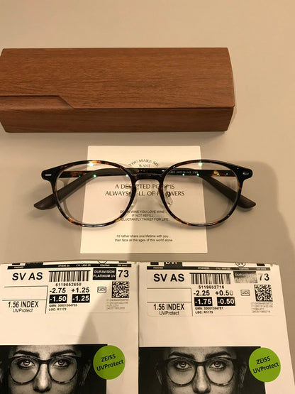 
Monturas de gafas retro compactas con frente cuadrado redondeado, en carey o negro - Imagen 3
