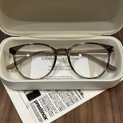 
Monturas de gafas cuadradas anchas con bordes suavemente redondeados, cuatro colores - Imagen 2