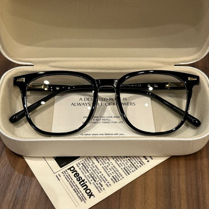 
Monturas de gafas redondeadas de gran tamaño con ceja suave, marrón, gris, negro o verde oliva - Imagen 3