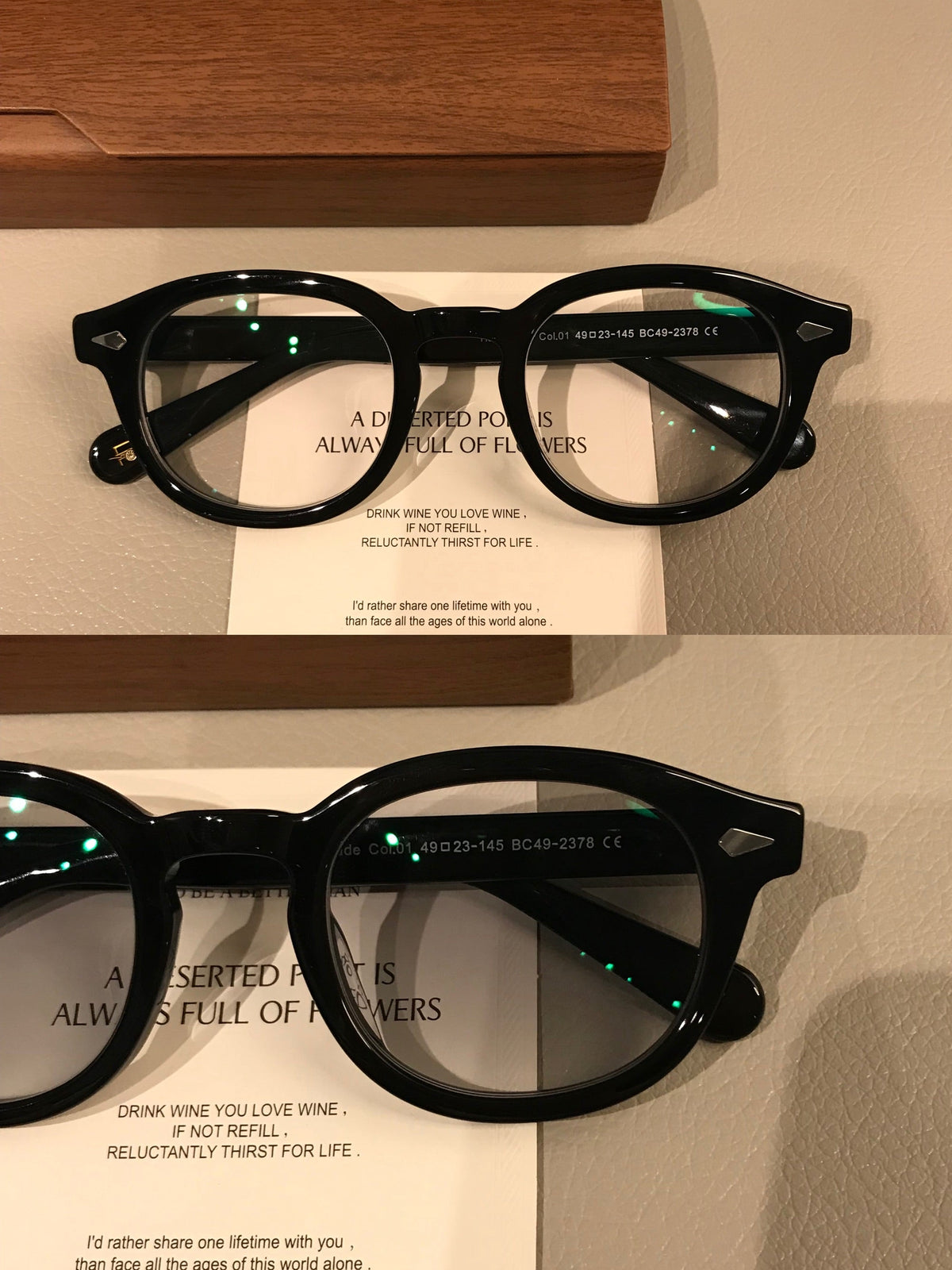 
Monturas de gafas ovaladas estilo Boston para hombre con aros gruesos, negro o carey - Imagen 5