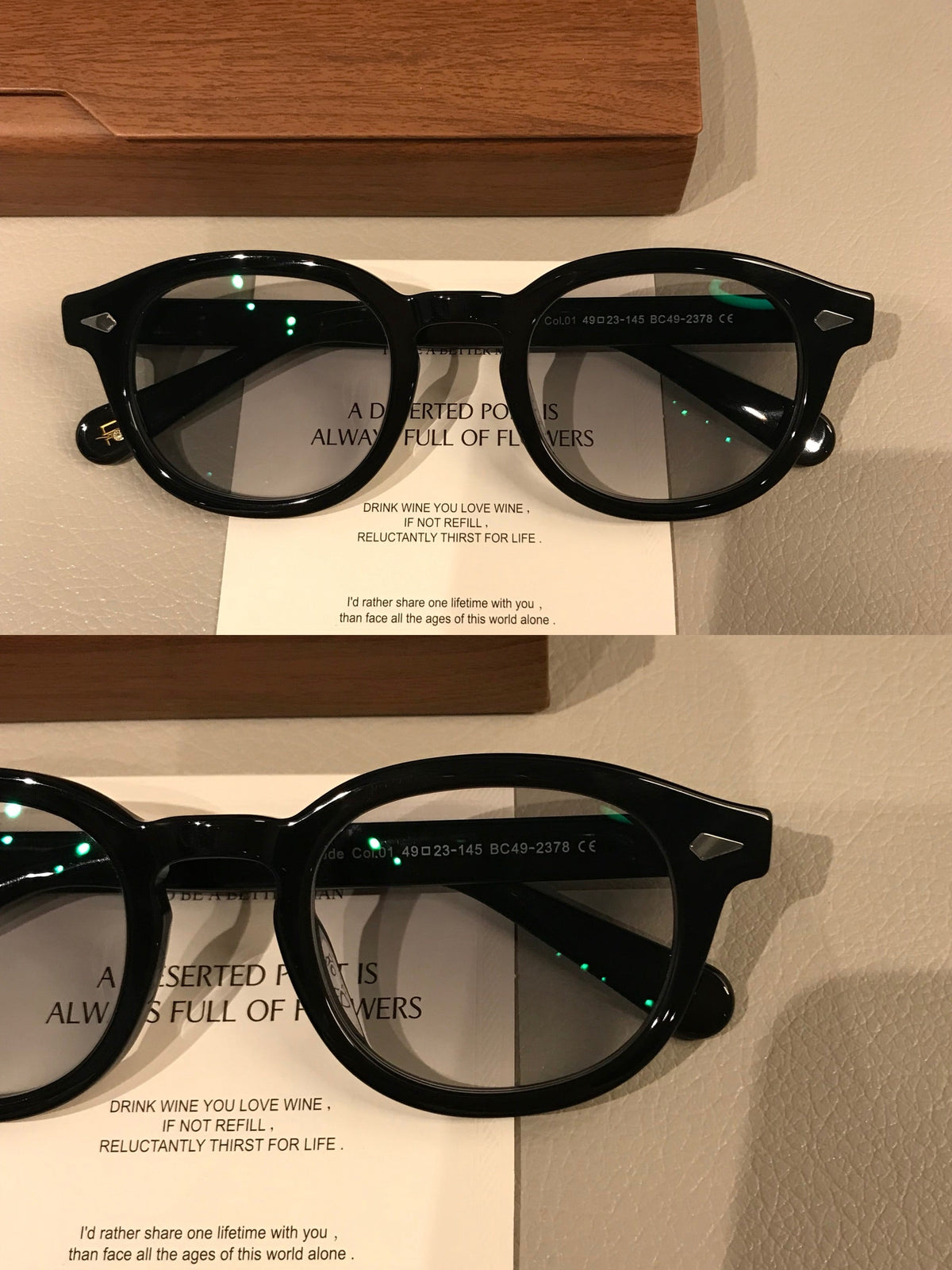 
Monturas de gafas ovaladas estilo Boston para hombre con aros gruesos, negro o carey - Imagen 7