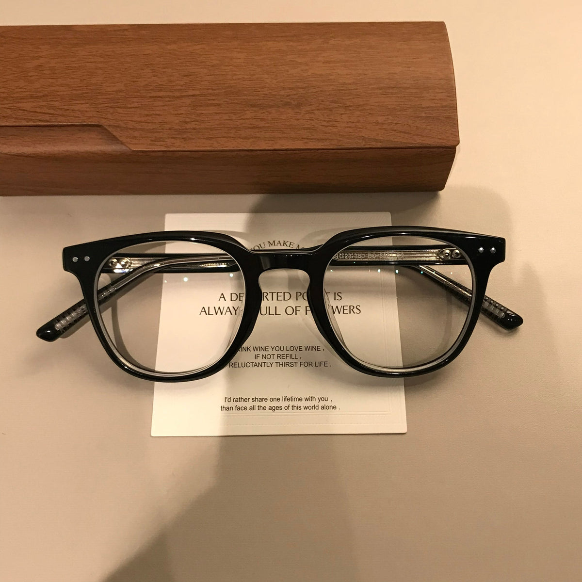 
Monturas de gafas rectangulares para hombre con borde superior ancho, negras - Imagen 8