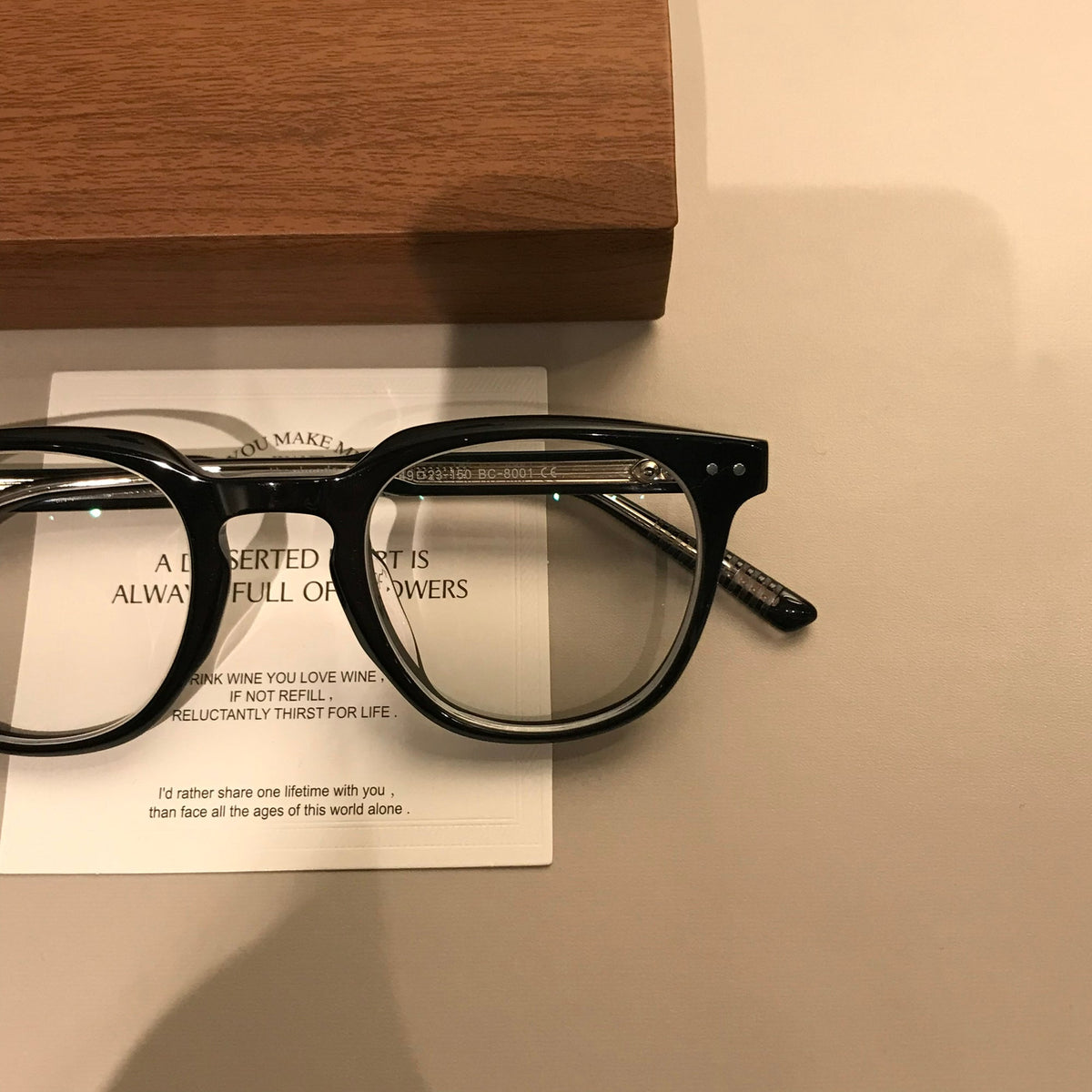 
Monturas de gafas rectangulares para hombre con borde superior ancho, negras - Imagen 9